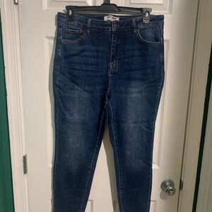 Wax Jean High Rise Dark Blue Jeans